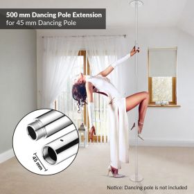Dance Pole Extension, Silver, 500mm